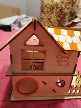 Hamster-House Wooden Pet-Hideout Guinea-Pig Small Animal Funny 