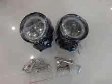 Luz LED redonda resistente al agua, barra de Ojos de Ángel, foco para motocicleta, todoterreno, coche, barco, luz de trabajo, 2 uds./1 Uds.