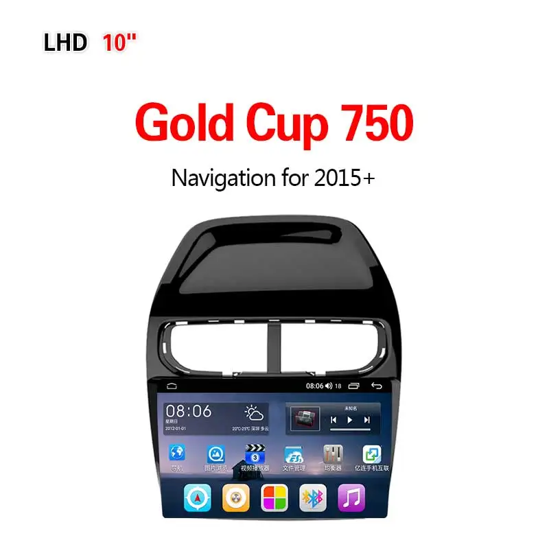 Lionet gps навигация для автомобиля Золотая чашка 750+ 10,1 дюймов LG1001Y - Размер экрана, дюймов: 4G8core4G32G