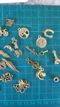 30 Uds. De abalorios variados de Metal Vintage para fabricación de joyas, abalorios de pájaros, colgante de pulsera DIY, accesorios de encaje negro