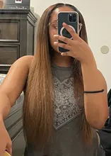 Hueso recto Highligh mechones con cierre brasileño extensiones de pelo ondulado mechones con cierre extensiones de cabello humano mechones con cierre cabello Remy