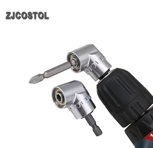 ZJCOSTOL-destornillador angular de 105 grados, adaptador de soporte de casquillo, brocas ajustables, destornillador de ángulo