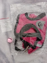 Pink Pet Harness and Leash Set Adjustable No Pull Reflective Dogs Cats Harness Mesh Breathable