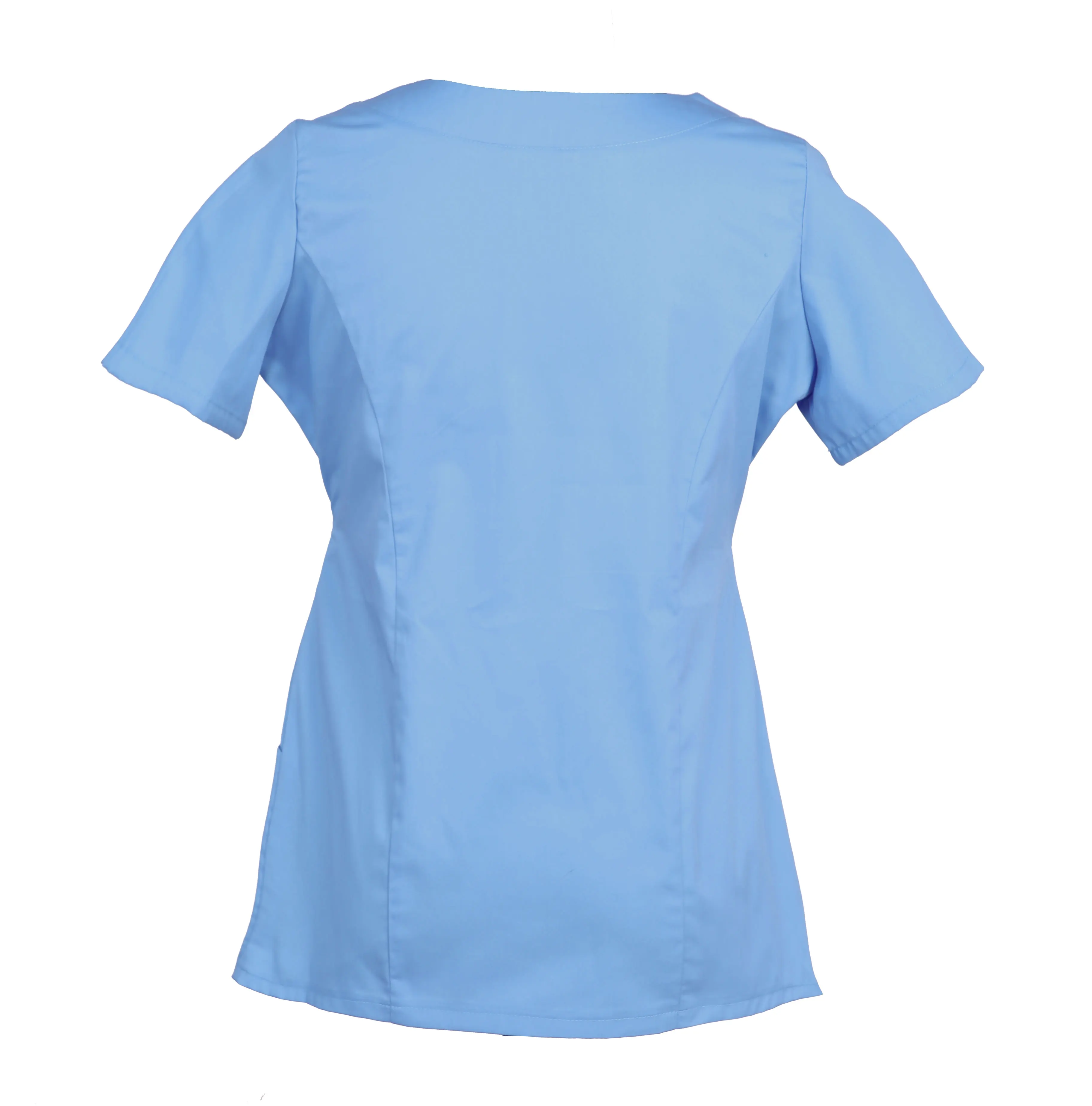 Women's Embroidered Scrub Top Nursing Uniform Blouse Short Sleeve Personalized with your Text