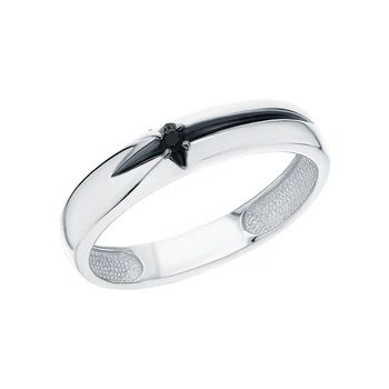

Silver ring with cubic zirconia sunlight sample 925 test