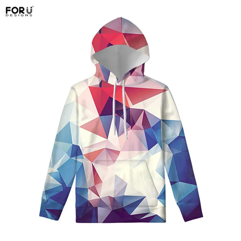 FORUDESIGNS/Цветные Блоки, Осень-зима, 3D толстовки для мужчин/женщин, толстовки с капюшоном, с принтом, с капюшоном, топы, спортивные костюмы, куртка - Цвет: OD057Z72W