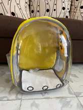 Bolsa de transporte portátil para perros y gatos, cápsula espacial transpirable, bolsa de viaje para astronauta, mochila transparente para mascotas pequeñas para exteriores