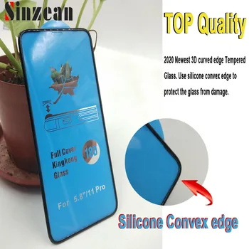 

Sinzean 50pcs 2020 Silicone Convex Edge 3D Curved Edge Glass For IPHONE 11 Pro MAX/678 Plus/XS MAX/XR Anti-Shock Tempered Glass