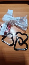 Aluminum Carabiner Clip Hook Keyring Key-Chain Travel-Kit Water-Bottle Heart-Shaped Climbing