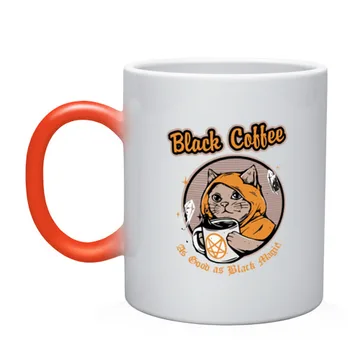 

Mug chameleon Black Coffee Cat