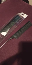 Peine fino de plástico resistente al calor para realzar el cabello, peine de estilismo de salón, peine de tinte separado para peluquería