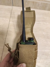 Bolsa de nailon 1000D para exteriores, bolsa de bolsillo para walkie-talkie de Radio, deportes tácticos, Molle