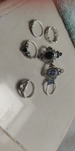 Conjunto de anillo con gemas estilo Retro bohemio para mujer, sortija, flor de cristal, elefante, Loto hueco, 32 estilos, regalo de aniversario de boda