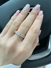 Huitan-anillo de compromiso con Circonia cúbica para mujer, sortija de compromiso, de boda, de lujo, cuadrado, Micro pavé, promesa de amor, gran oferta