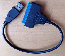 ATA 3 Cable Sata a USB Adaptador 6Gbps para 2,5 pulgadas Disco Duro SSD externo 22 Pin Sata III Cable
