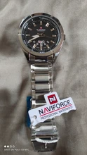 NAVIFORCE-Reloj informal de cuarzo totalmente de acero para hombre, cronógrafo deportivo resistente al agua con fecha, pulsera militar, mejor marca, masculino