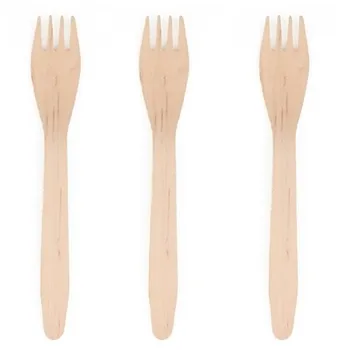 

ECO Wood forks (Pack of 25) for birthday party decoration, communes, anniversaries, children