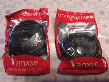 Uvusee CCTV 5M/10M/15M/20 metros x 2,1mm x 5,5 Dc 12v Cable de extensión de alimentación de Audio para las cámaras de seguridad cámara Ip Dvr independiente