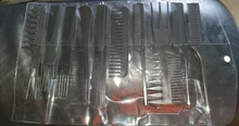 Juego de peine para el cuidado del cabello, 10 Uds., antiestático, grueso, fino, dentado, cola, ondas, peines, peine de estilismo profesional