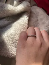 Anillo de compromiso clásico de circonia cúbica para mujer, sortija de Zirconia cúbica, Color oro rosa, Cristales austriacos