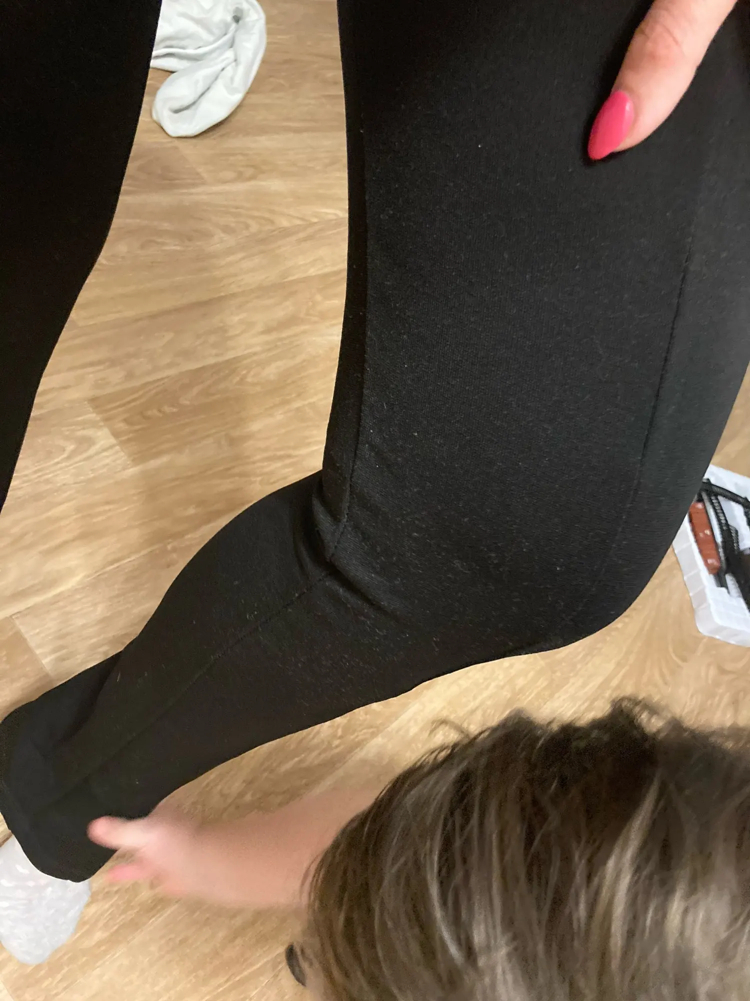 Anthracite - Black Slits Interlock Pants – Lolimor Turkish Women’s Pants photo review