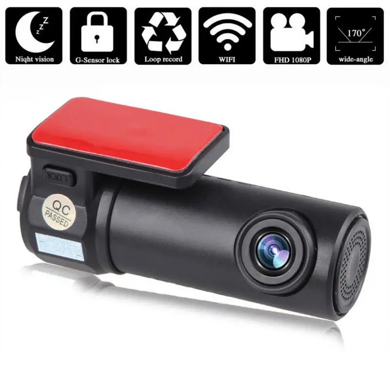 

Mini HD Wifi Hidden Car DVR Video Recorder Camcorder Dash Camera Support Night Vision AVI JPG USB3.0 Parking monitoring