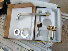 Sink Basin Tap Faucet Bath-Mixer Wall-Mount Rose-Gold-Set Brass Single-Handle Matt Black