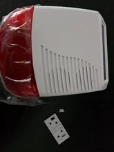 Tugard 433MHz inalámbrico al aire libre Solar sirena luz Flash luz estroboscópica sirena de alarma a prueba de agua para la casa antirrobo de seguridad sistema de alarma WiFi