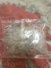 Tazas de tinta desechables de plástico para tatuaje, pigmento de maquillaje permanente, soporte claro tapa de recipiente, accesorio de tatuaje, 100 unidades, S/M/L
