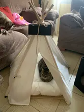 Cat Bed House Teepee Cushion Pet-Tent Puppy Available Outdoor Portable For Dog with Thick