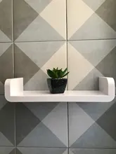 Shelf Bathroom Storage-Rack Shampoo Seasoning Self-Adhesive Kitchen White Wall-Mounted