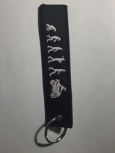 LLavero de novedad para quitar antes del vuelo, llaveros Bijoux para motocicletas y automóviles, etiqueta para llave Nuevo bordado