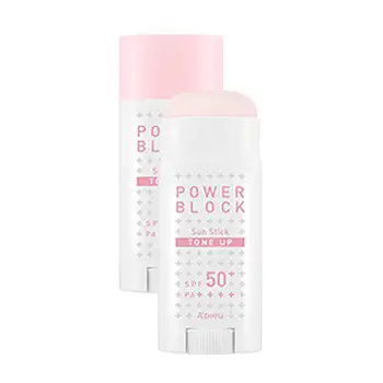 

Sunshade stick a'pieu power block tone up sun stick pink