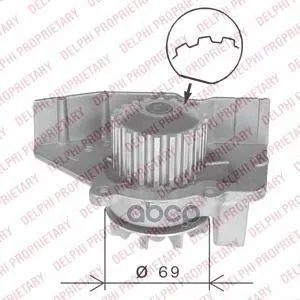 Водяная Помпа Wp1601 Delphi арт. WP1601