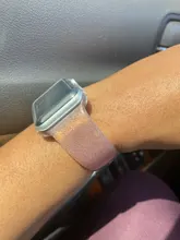 Correa de polvo brillante para Apple Watch Series 6 5 4 3 2 1 SE, banda de silicona de 38 y 42MM para iWatch, correa de hebilla de 40 y 44MM