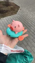 Juguetes de baño de animales de dibujos animados para niños, cerdito, juguete de agua para bebé, pez de natación infantil, cadena enrollada, mecanismo de relojería, juguete de playa, regalos para niños