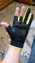 Guantes de pesca antideslizantes para hombre, protectores de manos para pesca, para deportes al aire libre, con corte de tres dedos