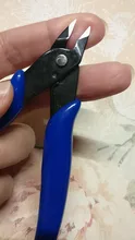 1 Uds azul de lado cizalla cortadora Clipper de cordón Alicates para alambre de joyería herramientas de alicates, herramientas y equipo