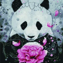 Алмазная мозаика APK 19010 Панда с подарком 40*50 Эксклюзив