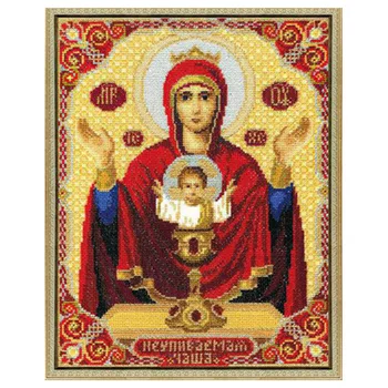 

324 set for embroidery 'чарівна MIT' icon of the Holy Virgin 'unbeatable chash', 21*26,5 cm
