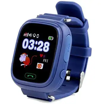

Smart watch with locator for children leotec kids way navy blue-lcd touch screen-gps-microsim-button