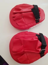 Muay Thai-Muay Thai de boxeo curvo, deflector curvo resistente a los golpes, entrenamiento Sanda, de cuero PU, objetivo de mano de 5 dedos