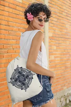 

Angemiel Bag Motif Dragon Cloth Backpack