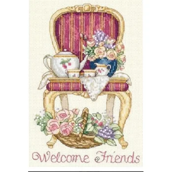 

Set for embroidery stitch dimensions teatime welcome (Time Tea Time) 06954