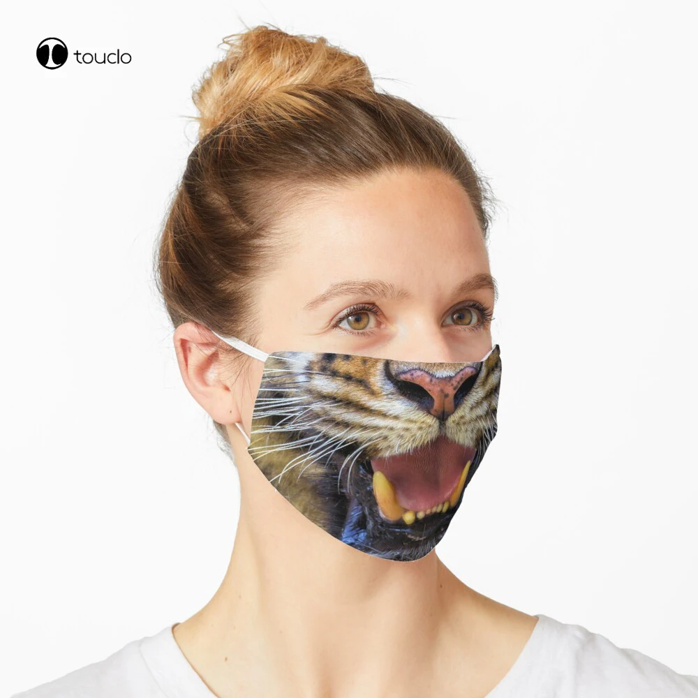 Tiger Mask Face Filter Pocket Cloth Riutilizzabile Lavabile