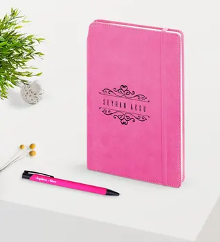 

Personalized Is Pink Book & Pen Seti-9