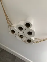 Rope-Holder Pocket-Rack Toilet-Paper Hanging Storage Bathroom-Decor Nordic Hotel 