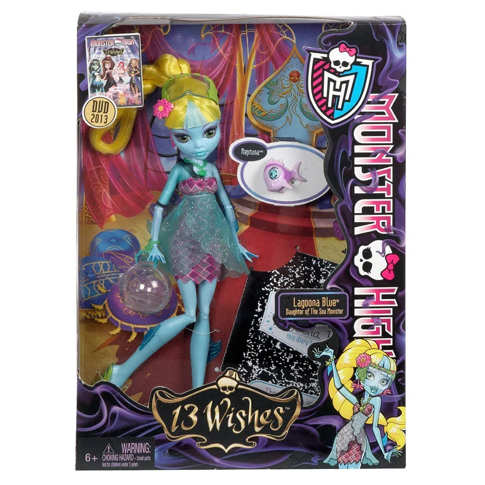 Кукла Monster High Лагуна Блю- 13 желаний