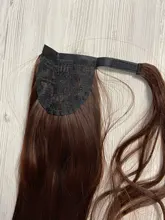 MANWEI-Extensiones de cabello para dama, extensor de pelo sintético de 24, de coleta natural largas y lisas, 60g por pieza, no teñible