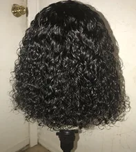 13x4 rizado profundo transparente frente de encaje pelucas de cabello humano rizado brasileño pelucas de cabello humano Pre arrancado Peluca de encaje onda profunda peluca